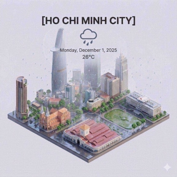天气应用3D卡通界面
