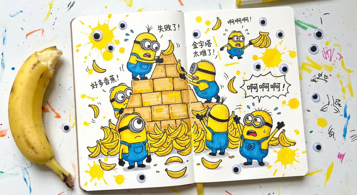小黄人建造金字塔