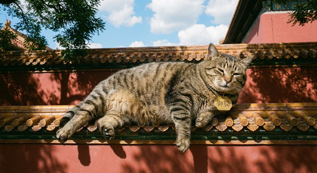 真实摄影风格，一只肥胖的狸花猫