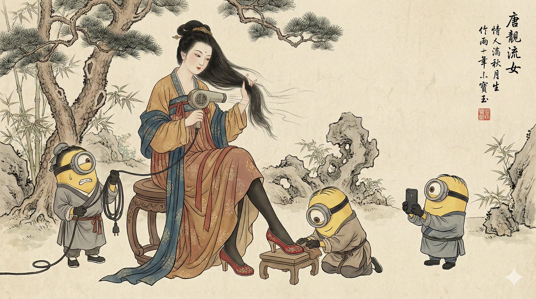 贵妇与小黄人