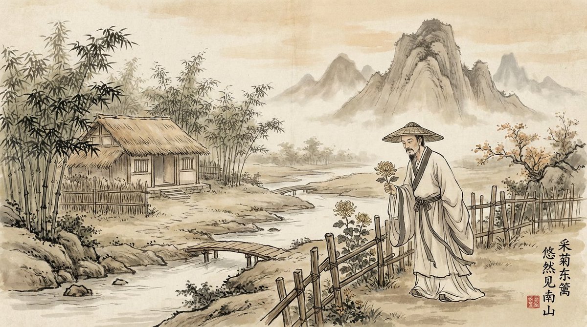 古诗句配图