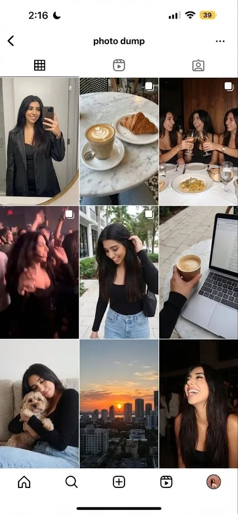 一个全新的Instagram账号
