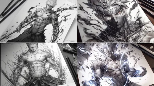 铅笔素描画