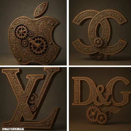 3D蒸汽朋克Logo