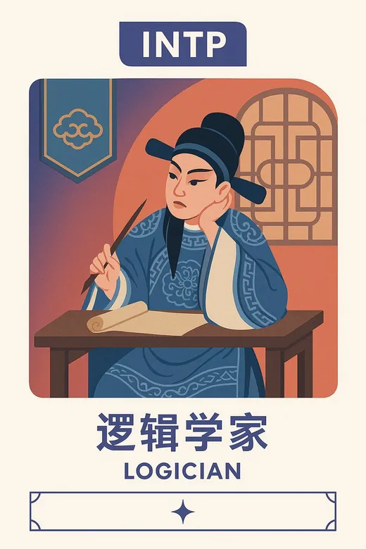 知名戏曲片段的MBTI人格类型卡片