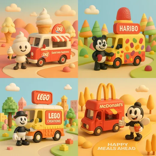 3D零食卡通世界