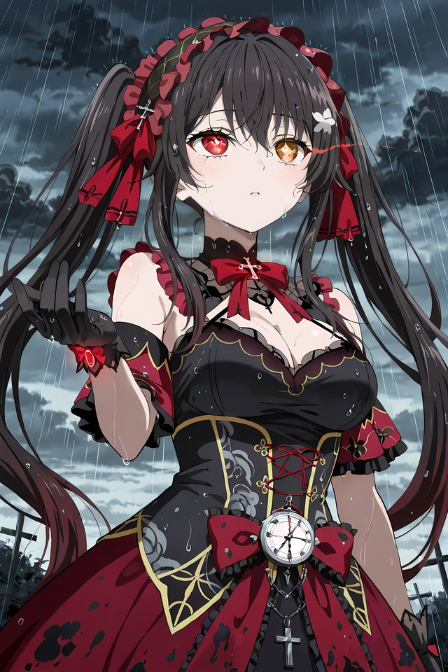 异色瞳哥特萝莉少女插画【图包】
