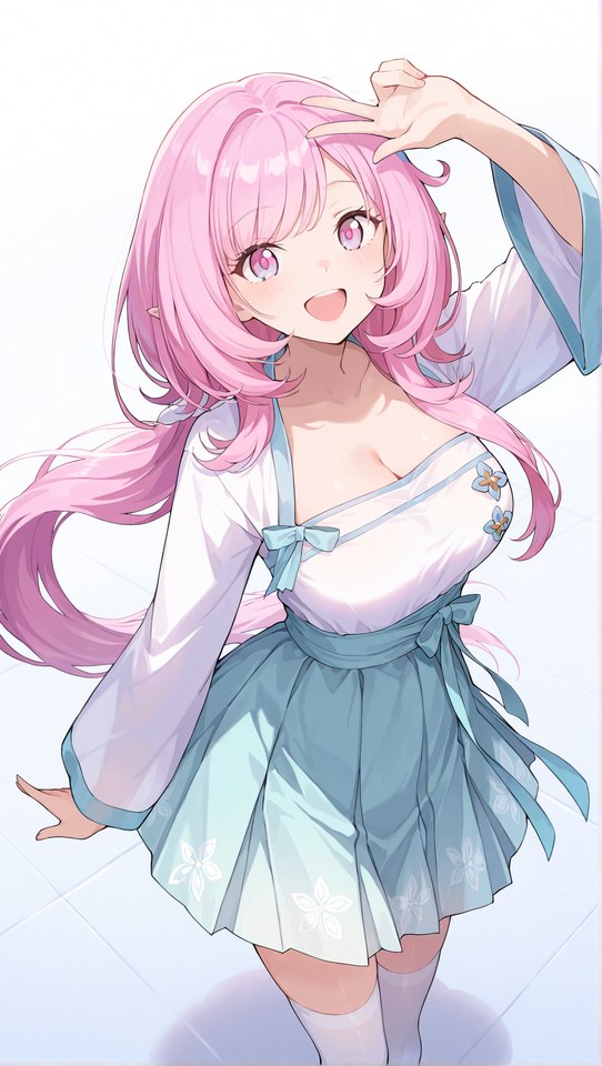 粉发少女动漫插画二次元壁纸【图包】