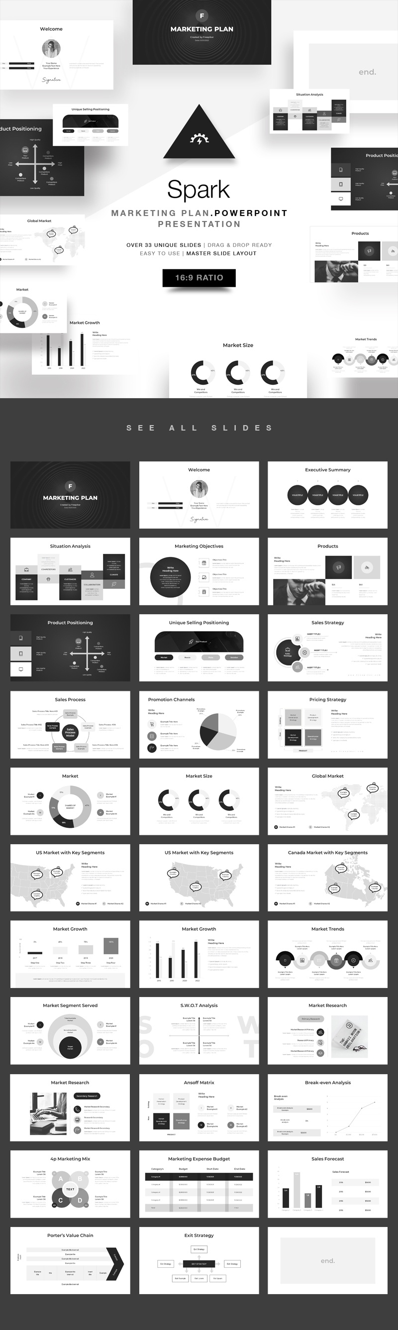 33个营销计划PowerPoint模板