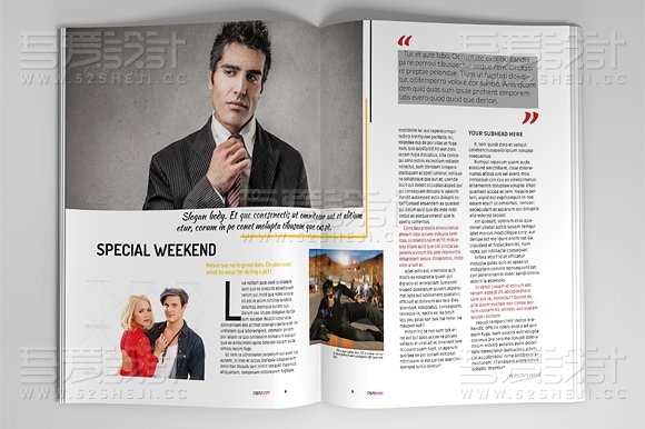 30页时尚购物宣传画册模板