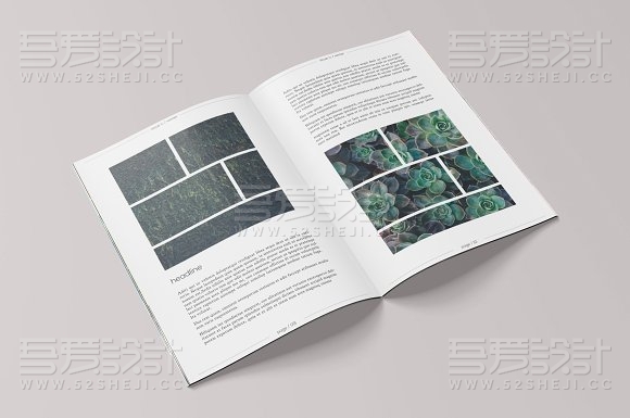 摄影杂志组合画册模板