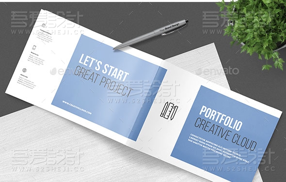 简约欧美风格企业宣传画册模板