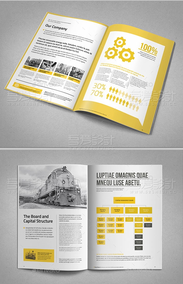 建筑行业企业宣传画册模板