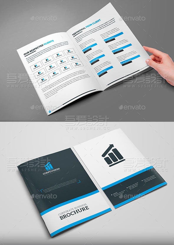 简约大气企业宣传画册模板