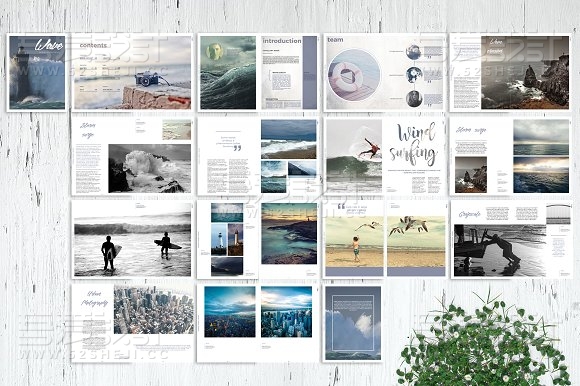 图片展示杂志画册模板