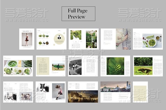 28页多功能杂志画册模板