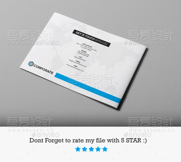 横板企业宣传画册模板