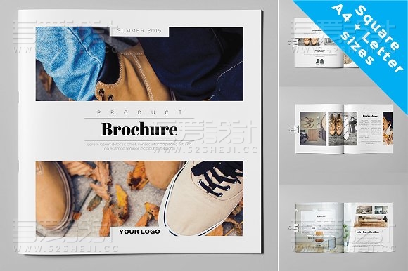 产品宣传画册InDesign模板