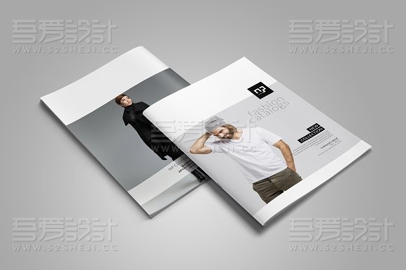服装展示宣传画册模板