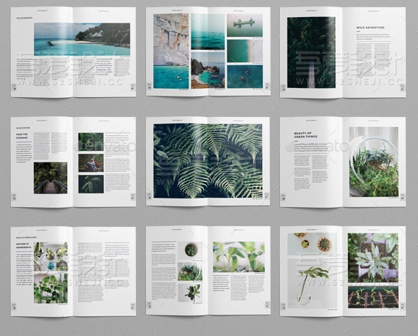 简约大气摄影杂志画册模板