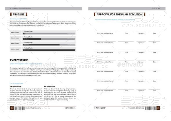 红色简约大气企业通用宣传画册模板