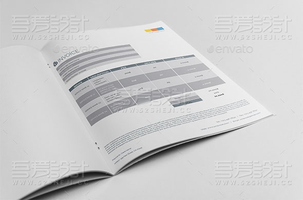 简约大气数据图表画册模板