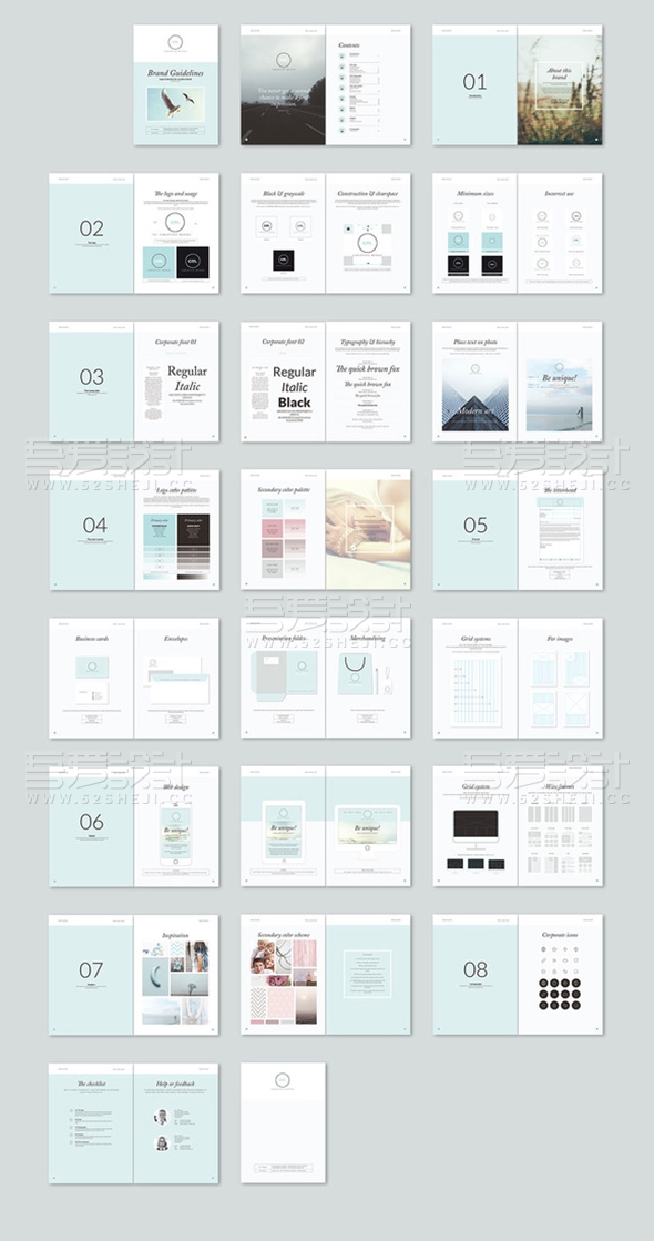 简约精美画册模板