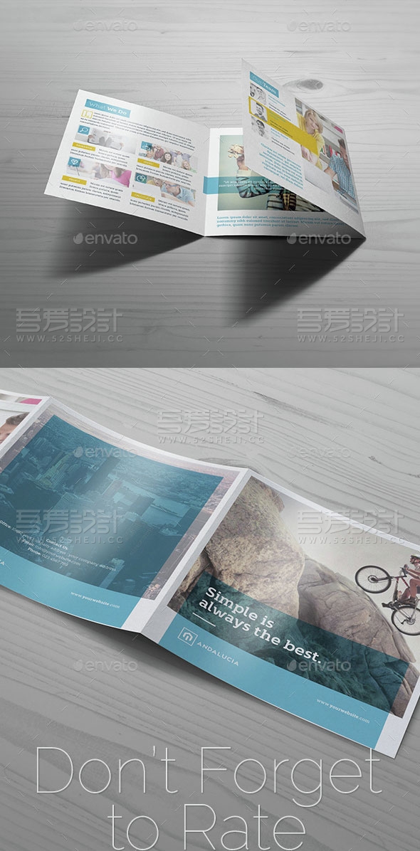 企业三折页模板