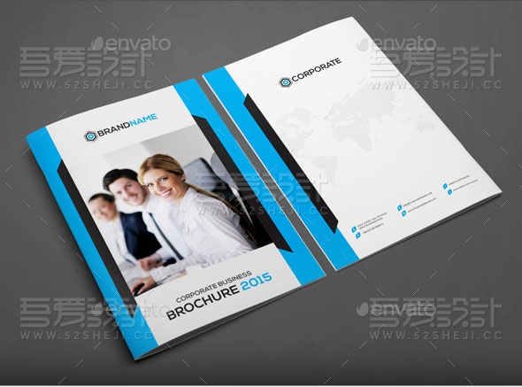 简约大气企业商业宣传画册模板