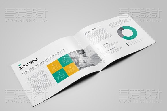 简约大气欧美风格企业通用画册模板