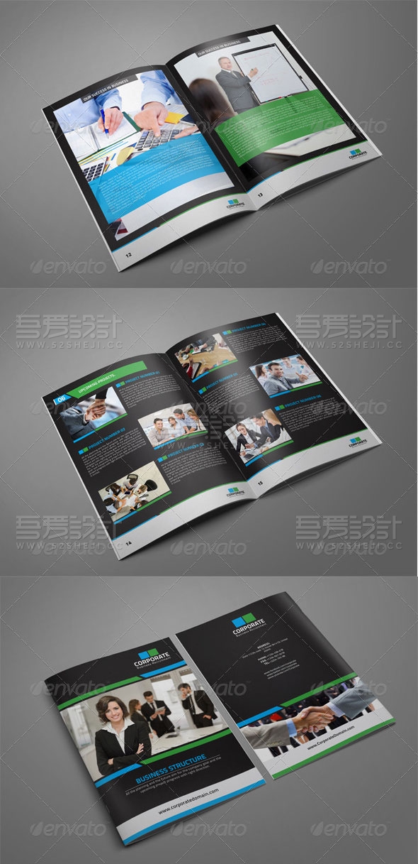 简约大气团队介绍画册模板