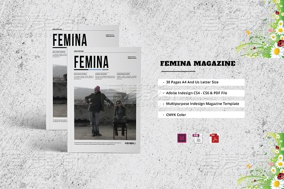 30页杂志画册模板