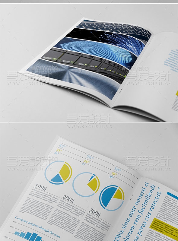 高端科技公司企业介绍宣传画册模板