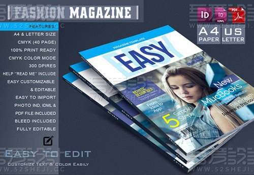 40页杂志画册模板