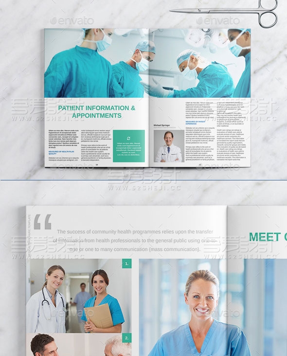 医疗小册子宣传画册模板