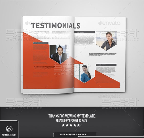 高端大气黑红双色企业宣传画册模板