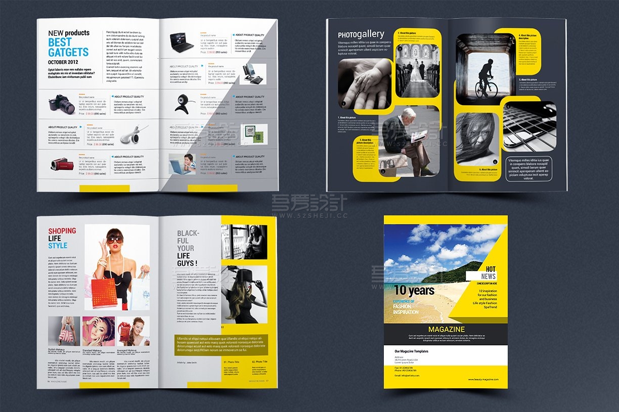 摄影写真杂志画册模板