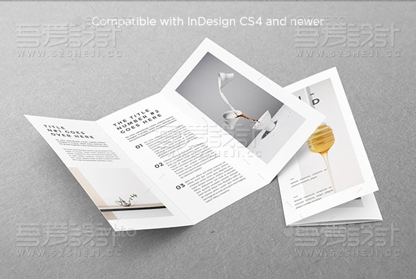 简约大气三折页模板