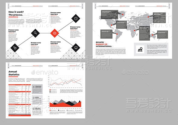 简约精美企业宣传画册模板