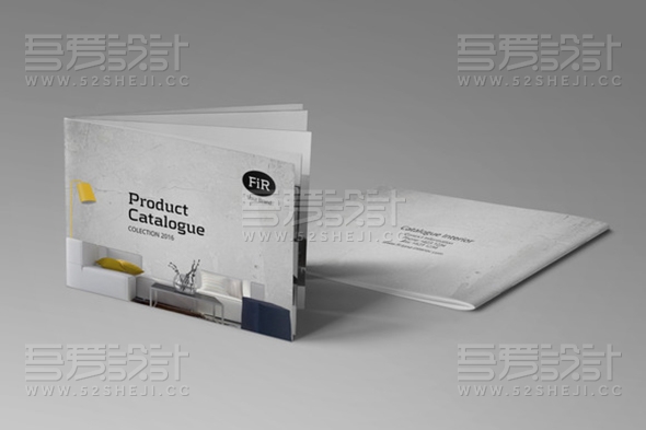 简约大气家具展示画册模板