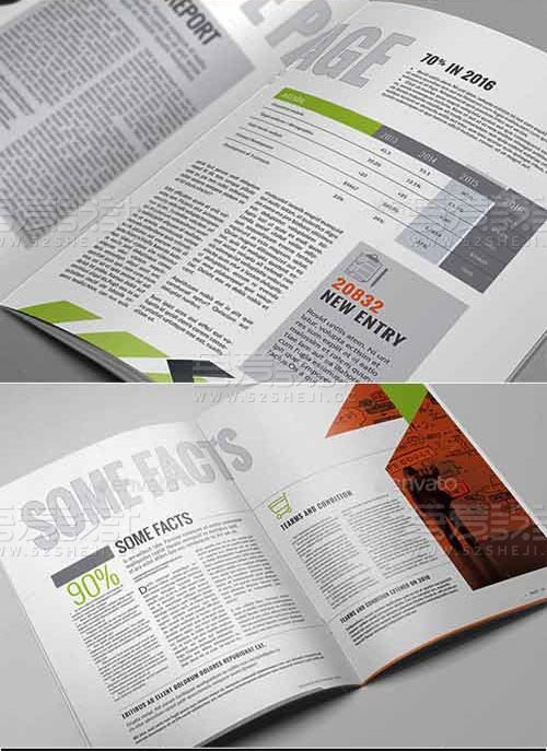 创意欧美风格企业画册模板