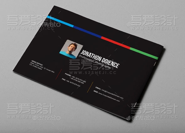 高端欧美风格投资组合企业画册模板