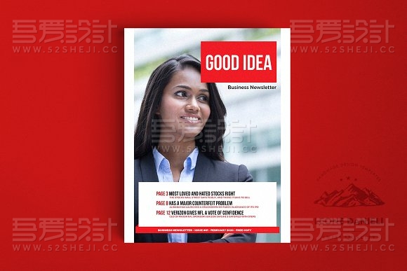 简约大气商务画册模板