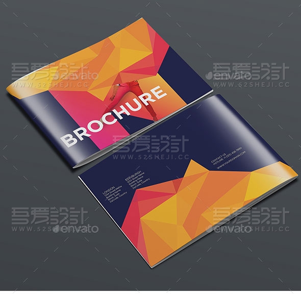 高端欧美风企业宣传画册模板