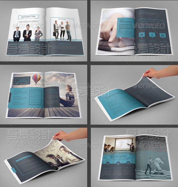 高端大气商业小册子画册模板