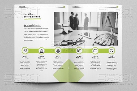 简约大气企业创意画册模板