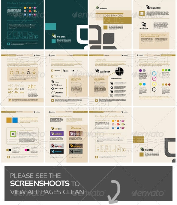 创意欧美风格企业宣传画册模板