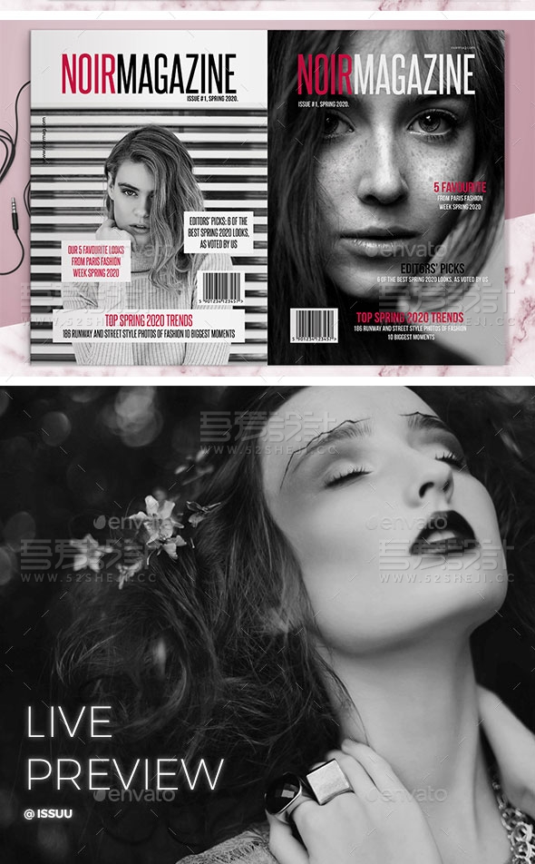 摄影写真杂志宣传画册模板