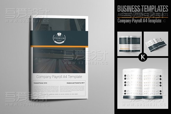 公司资产统计画册模板