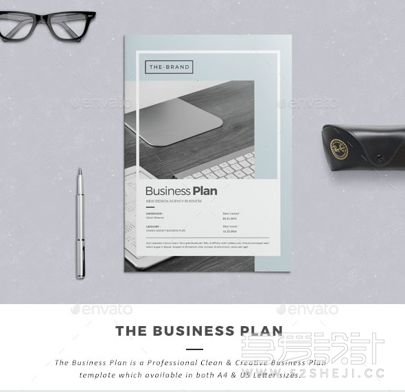 24P企业商务宣传画册indesign模板